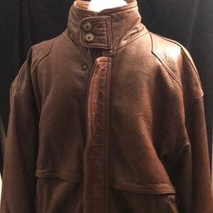 Men's PIERRE CARDIN VINTAGE SOFT LEATHER EUC VINTAGE 70’s 80’s Jkt Sz L Military